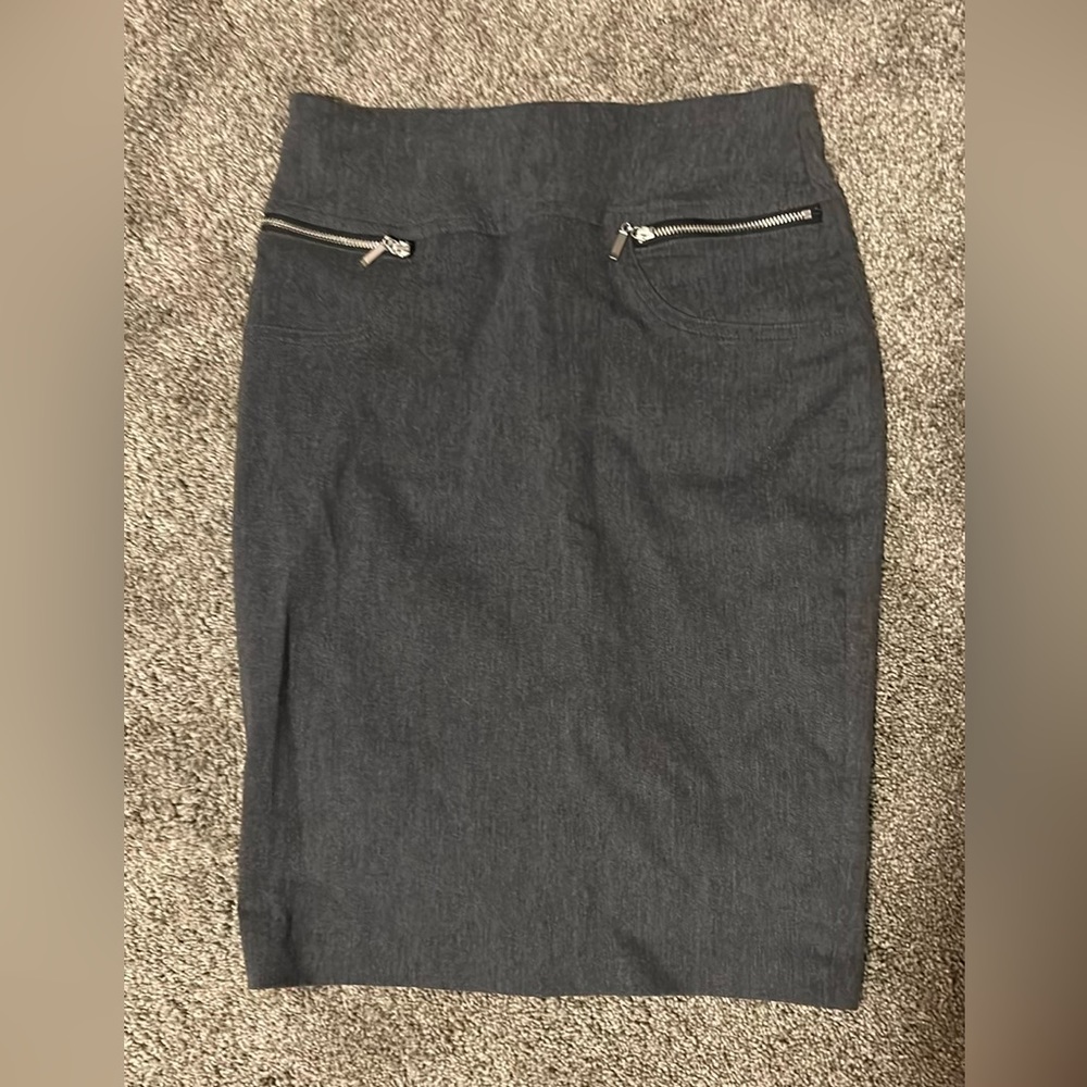 Joe B Grey skirt with zips